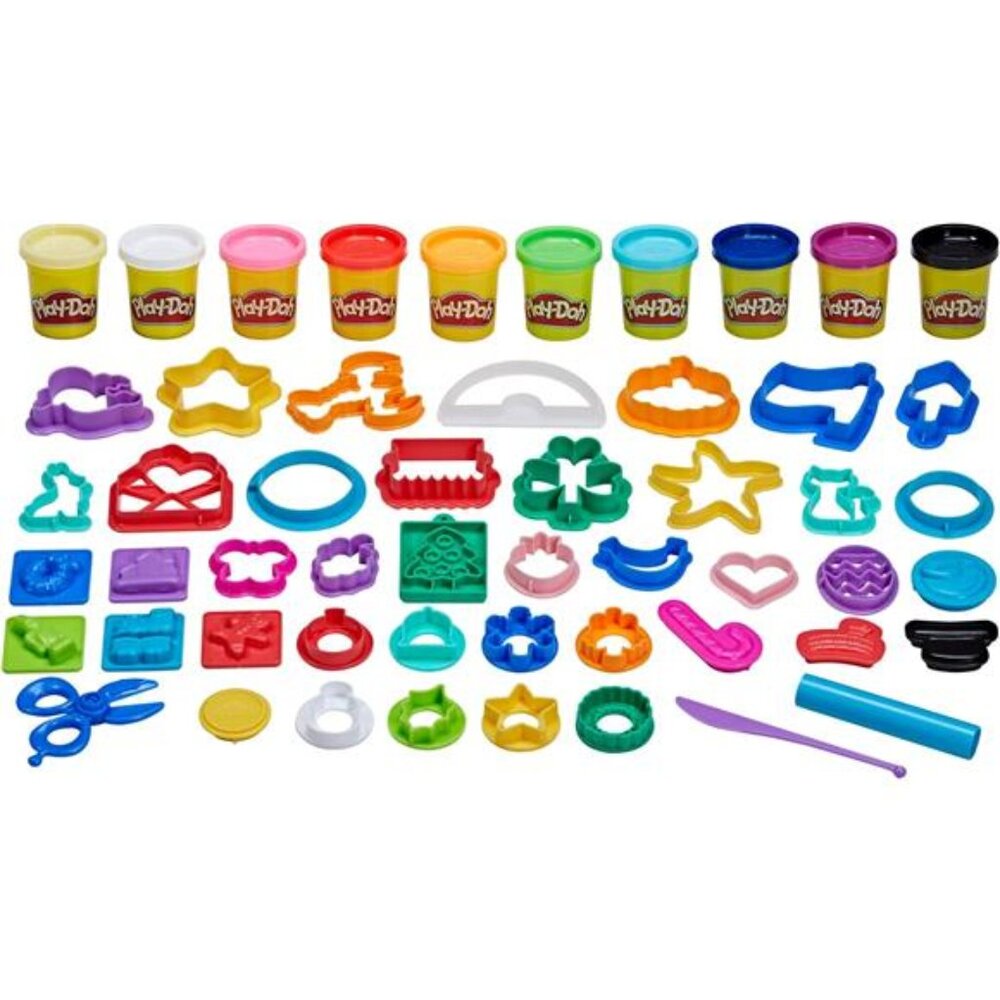 Play-Doh Holiday Set of Tools, 43 Accessories & 10 Colors, Kids Arts & Crafts